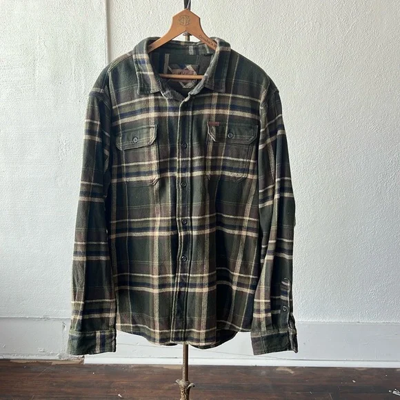 Orvis Heavyweight Long-Sleeve Button Down Flannel XXL - Picture 1 of 5